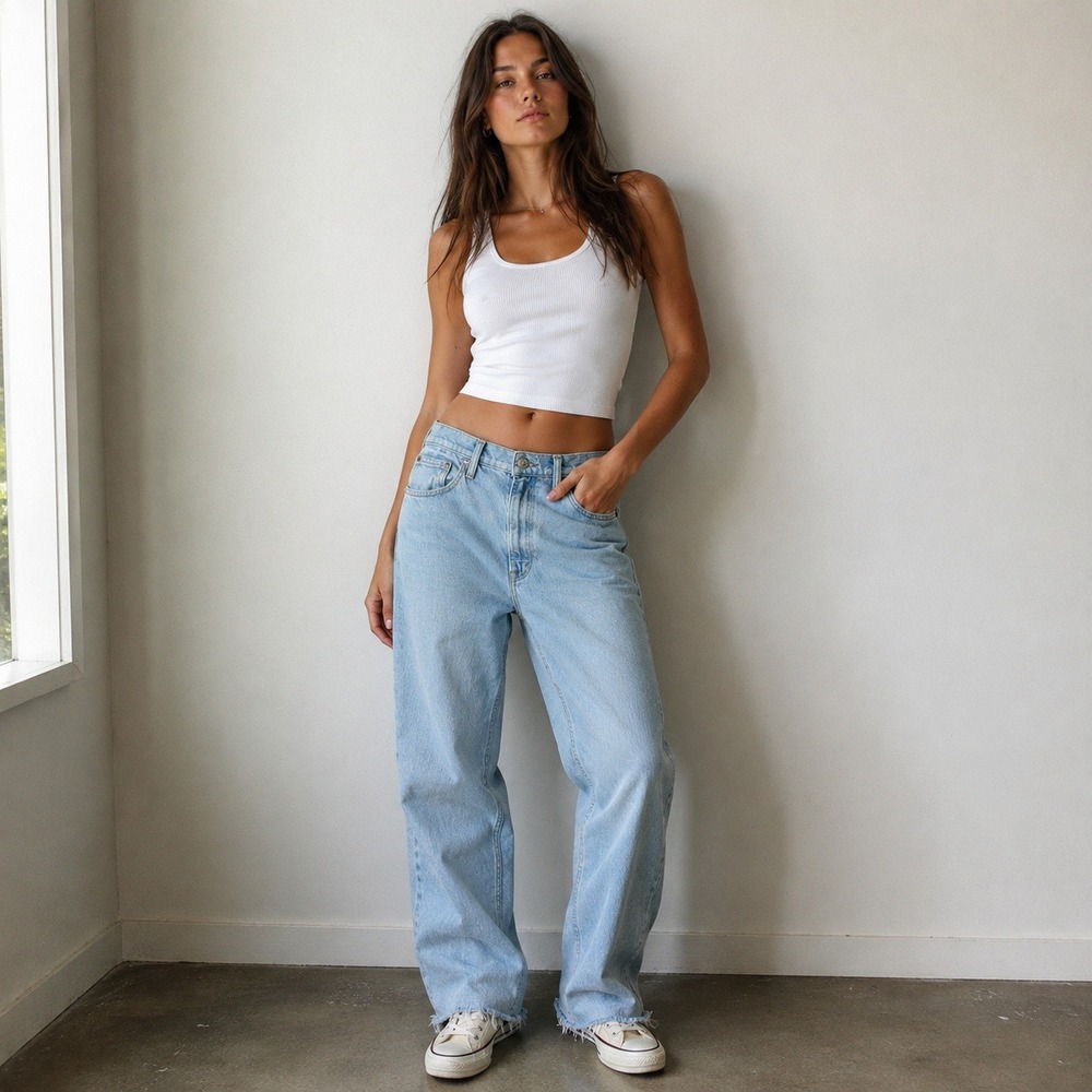 Abercrombie‎ & Fitch 90s Straight Ultra High Rise Jeans 29 8R Distressed